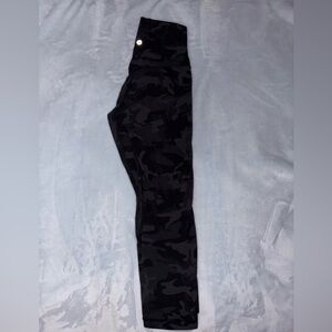 Lululemon align black camo capri leggings